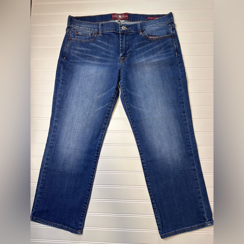 Lucky Brand Sweet’n Crop Mid Rise Stretch Blue Jeans Women’s Size 10/30
